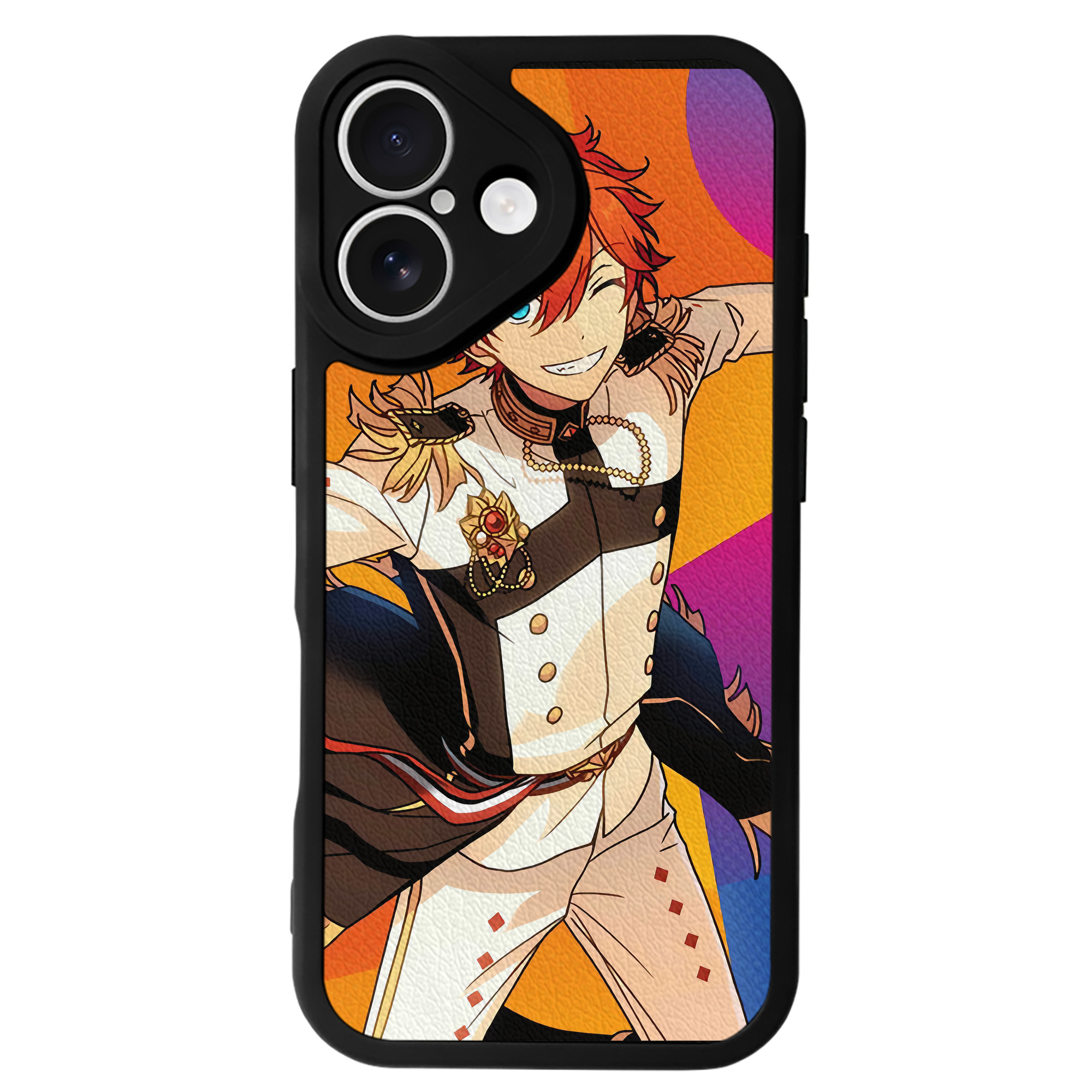 （画像用） あんさんぶるスターズ! Ensemble Stars 【iPhone 16シリーズ対応】シリコンスマホケース（レザー調） 材質：シリコン